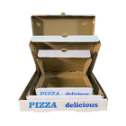 Goods in Stock Wholeasale Corrugated Kraft 8-12 Inch Pizza Box with Disposable Lock, MOQ 100PCS